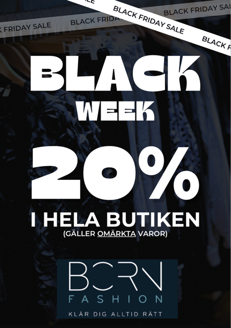 20% i hela butiken – Born Fashion