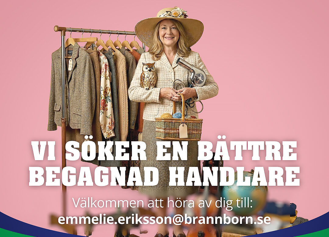 SECOND HAND EFTERLÄNGTAT PÅ BRÄNNBORN CENTER